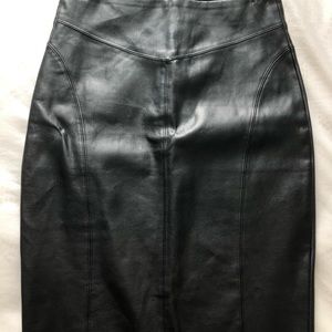 Leather Pencil Skirt